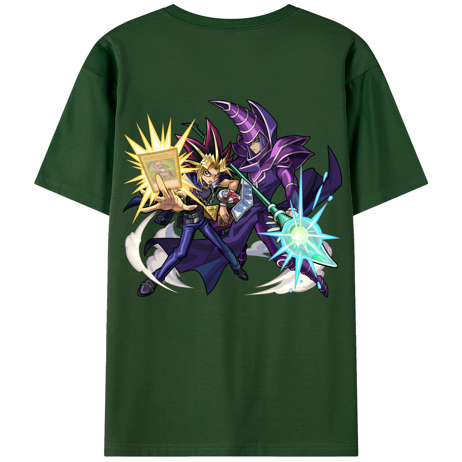 （画像用） 遊☆戯☆王 Yu-Gi-Oh! 綿100％半袖Tシャツ（背面プリント）